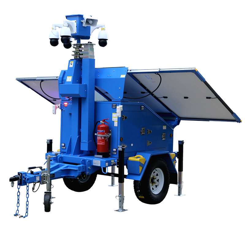 High Mast Surveillance Trailer Solar Power Trailer for Event