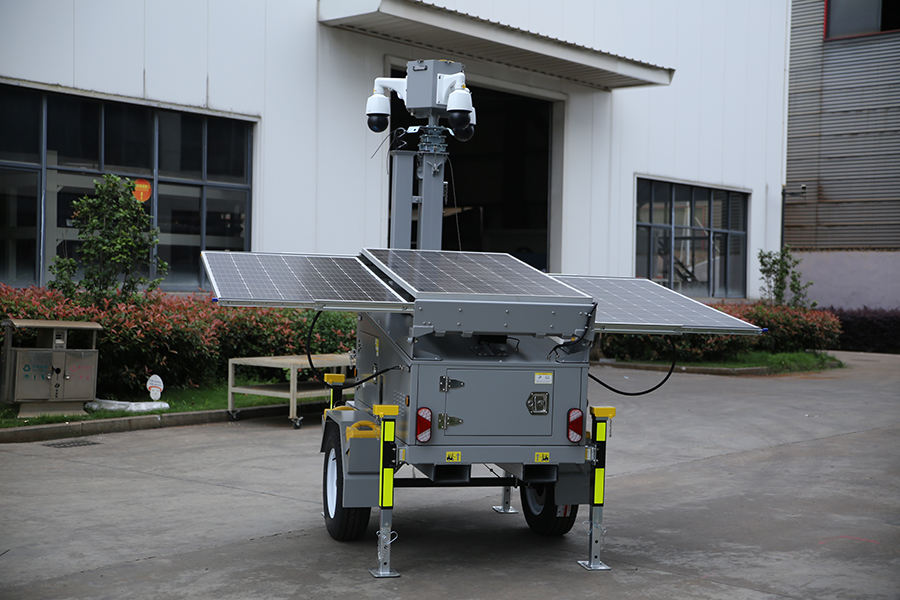 High Mast Surveillance Trailer Solar Power Trailer for Event