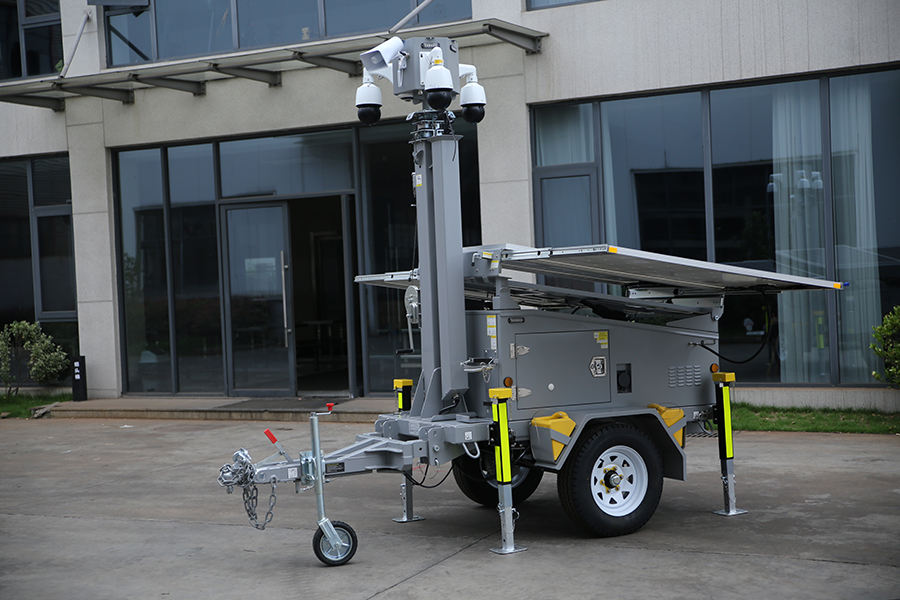 High Mast Surveillance Trailer Solar Power Trailer for Event
