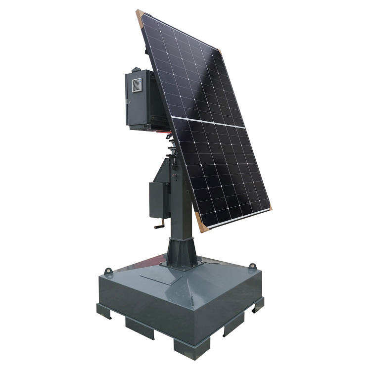 Solar Monitoring Tower Ptz Camera Trailer Mobile Security Trailer Solar Trailer