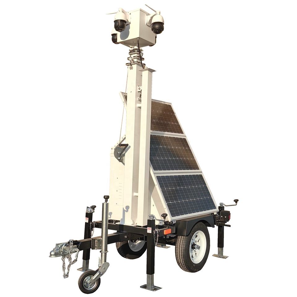Small Solar Security Trailer for Live Events Monitoring