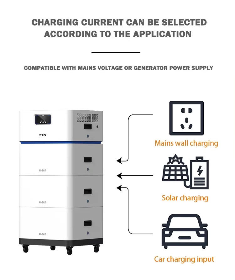 TTNergy All-In-One Stackable 5kwh 10kwh Battery and 5KW Hybrid Grid Inverter Solar Storage Power System Lifepo4 Battery for Home
