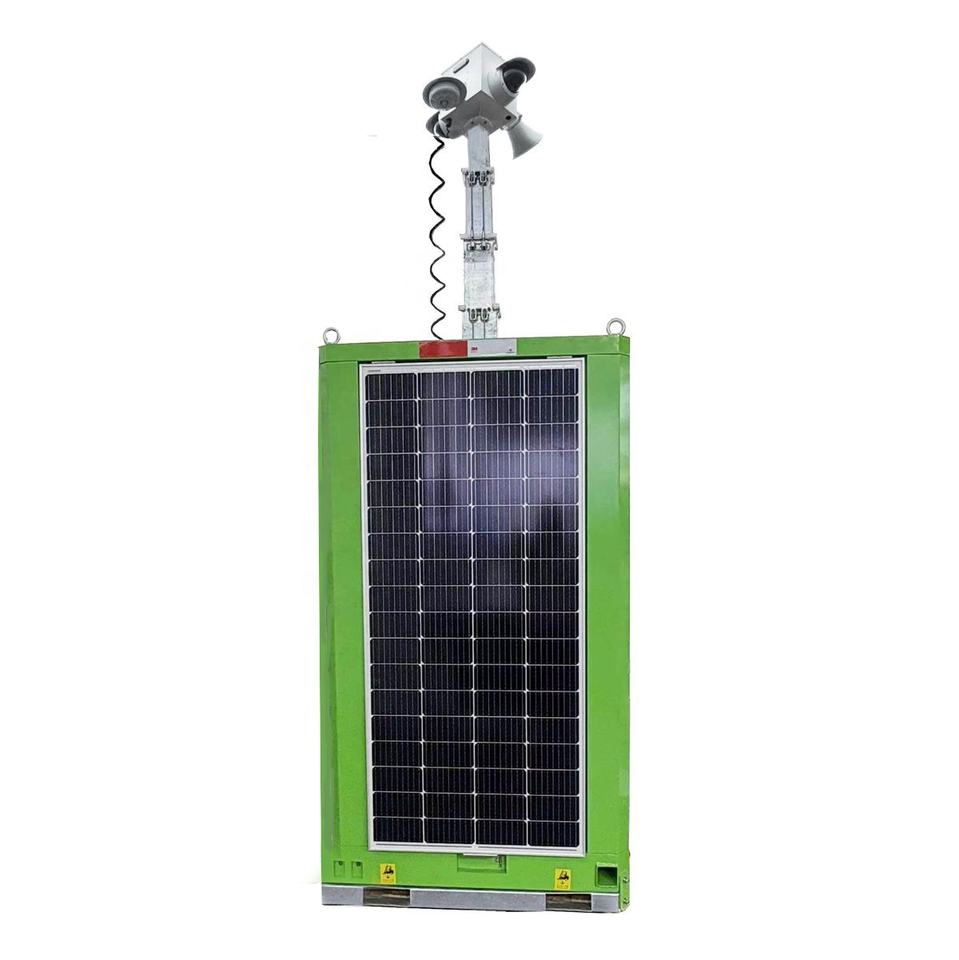 Cube Solar Power Mobile Security Camera Tower for Oilfield Monitoring