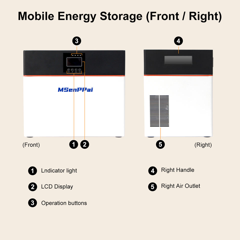 High Capacity 1200W Fast Charge Portable Power Station 3500Wh 4000Wh 3.5kwh 4kwh Lifepo4 Solar Generator 550W 700W 1000W Solar