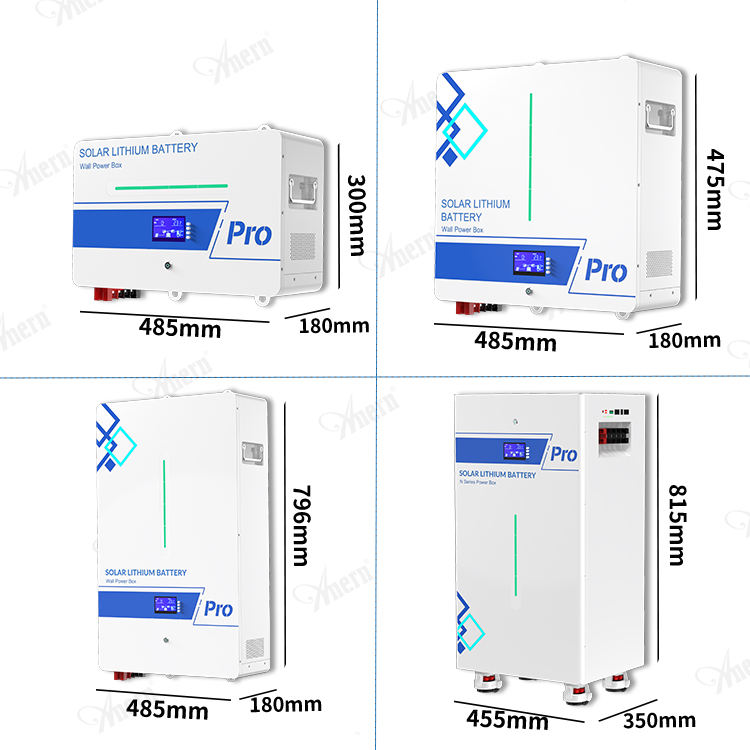 Anern Solar Power Wall 5kwh 10kwh 15kwh 24v 48V 100ah 200ah 300ah Lifepo4 Lithium Ion Battery Batterie Solaire Lithium