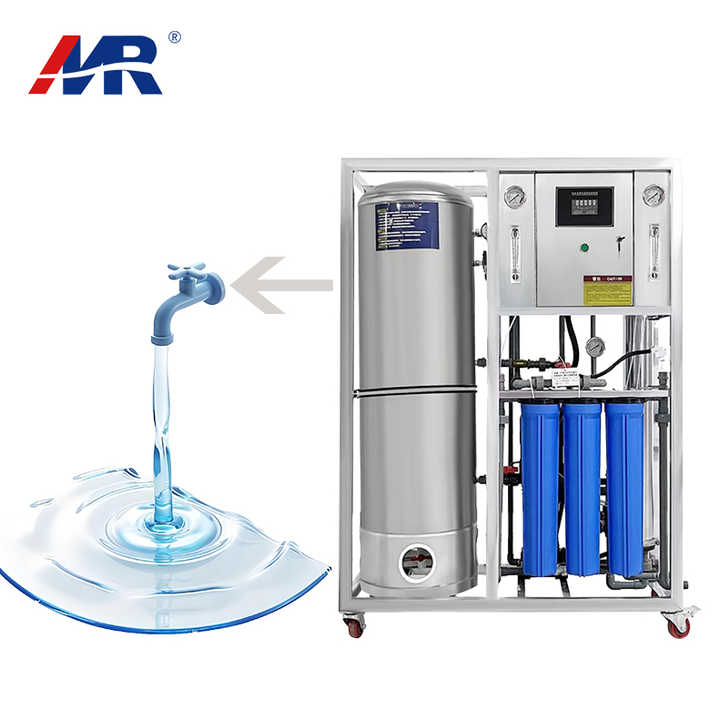 250L 500L Hour Water Purification System RO Filtration Plant Reverse Osmosis Drinking Water Treatment Machine
