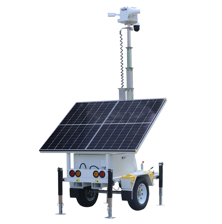 Outdoor Solar Power Generation Monitoring Equipment Monitors Mobile Trailers