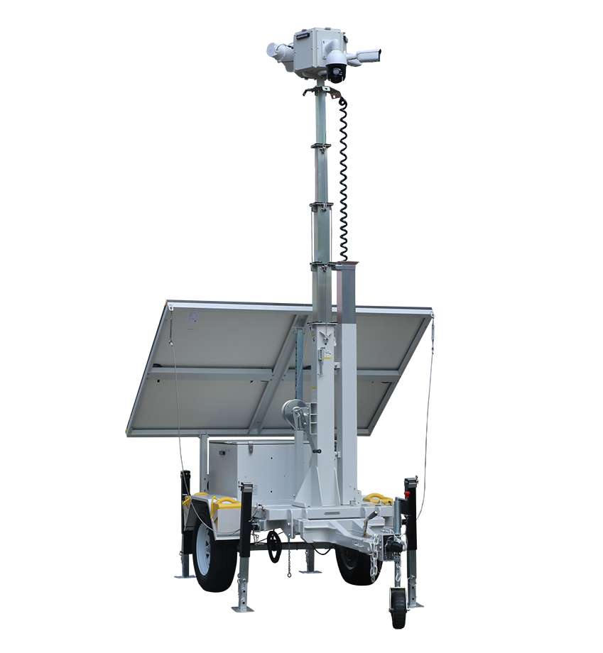 Outdoor Solar Power Generation Monitoring Equipment Monitors Mobile Trailers