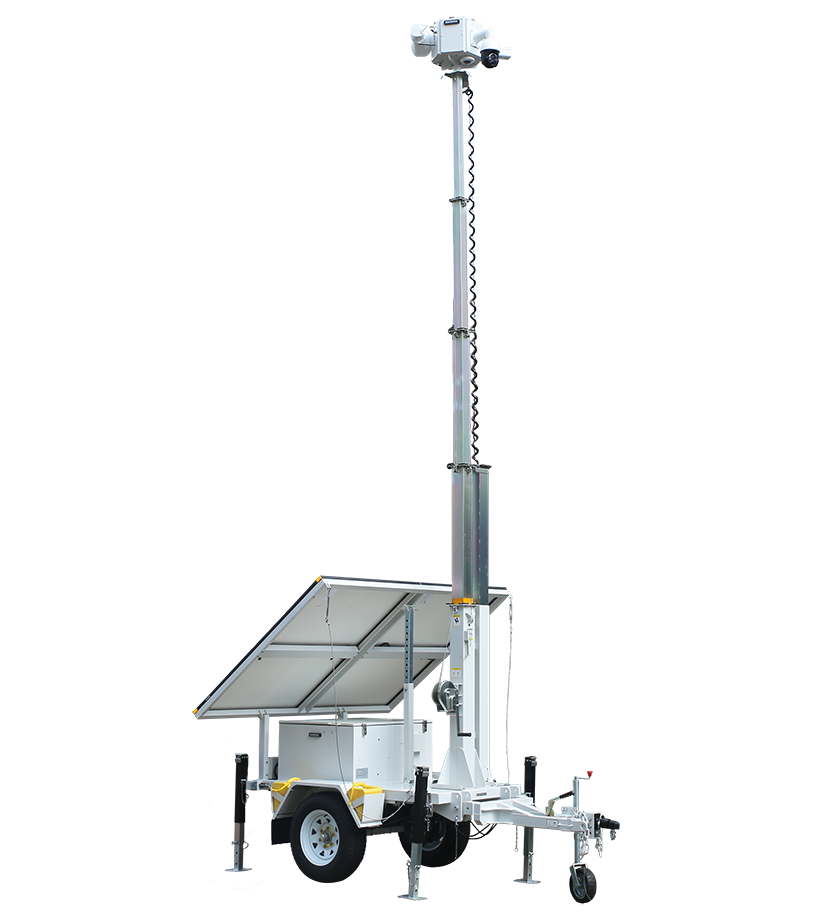 Outdoor Solar Power Generation Monitoring Equipment Monitors Mobile Trailers