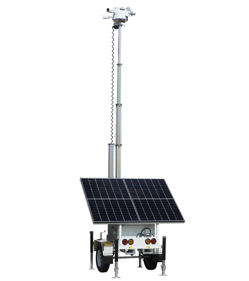 Outdoor Solar Power Generation Monitoring Equipment Monitors Mobile Trailers