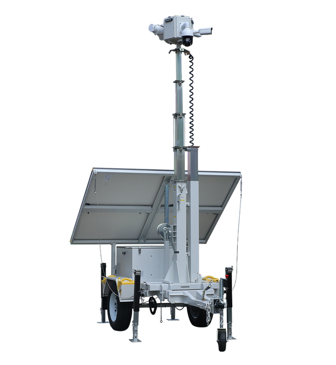 Outdoor Solar Power Generation Monitoring Equipment Monitors Mobile Trailers