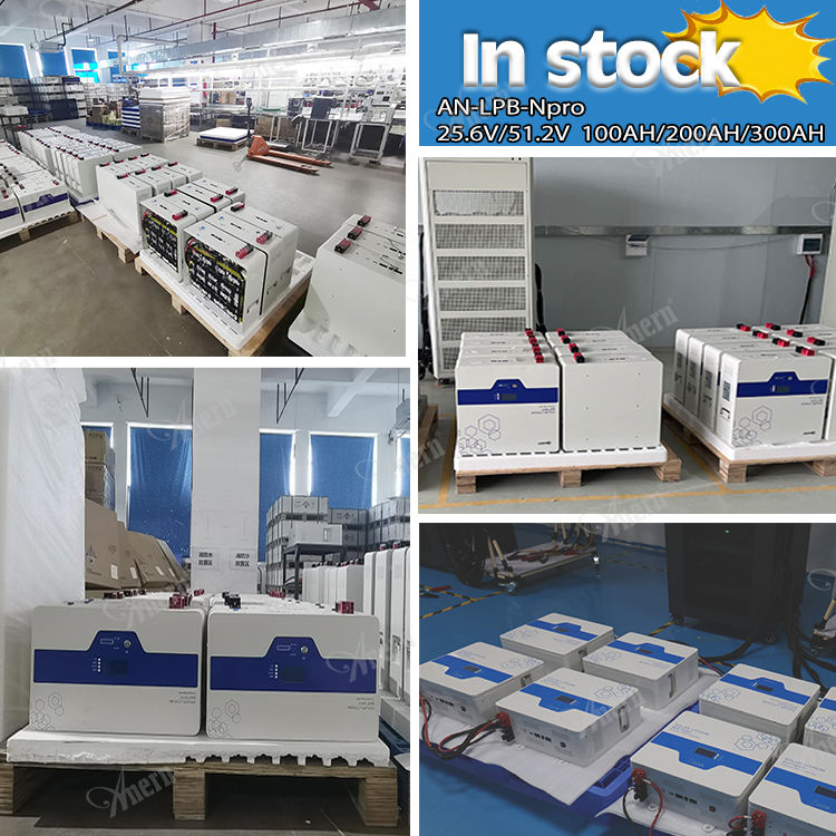 Anern 15kwh Lithium 48v Battery Lifepo4 51.2v 300ah Battery for Hybrid Energy Storage System