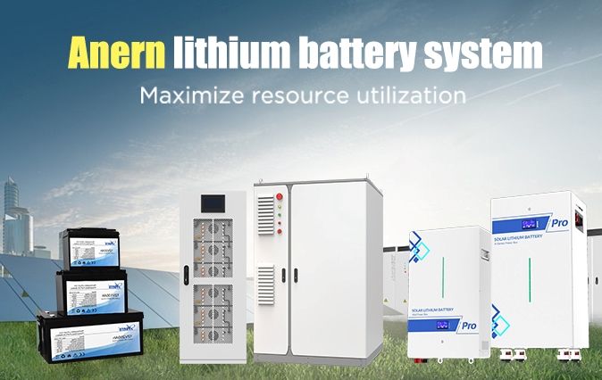 Anern 15kwh Lithium 48v Battery Lifepo4 51.2v 300ah Battery for Hybrid Energy Storage System