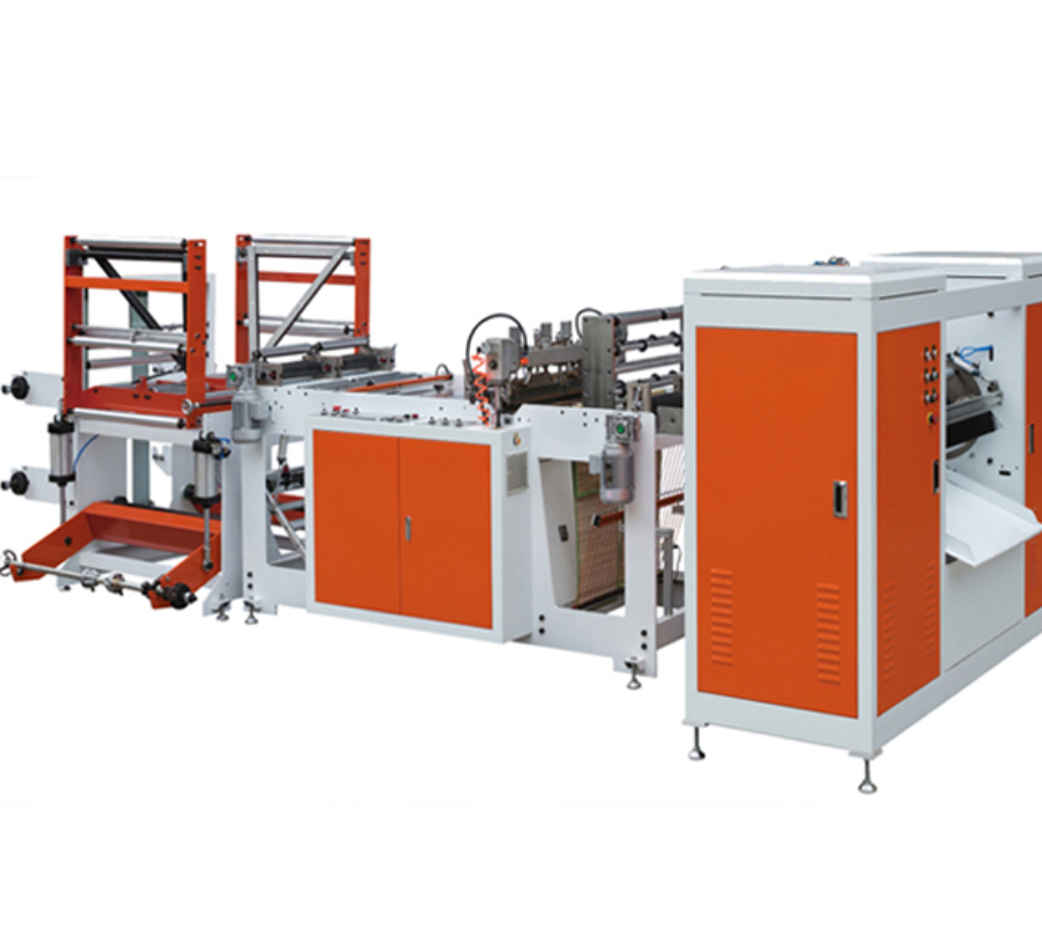 Double Lines Fully Automatic Plastic Coreless Garbage Bag on Roll Making Machine Bottom Star Sealed Trash Bag Machine