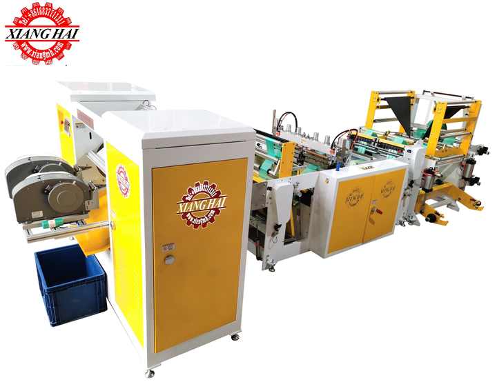 Full Automatic Roll to Roll Plastic Trash Coreless Star Seal Garbage Bag Making Machine with
