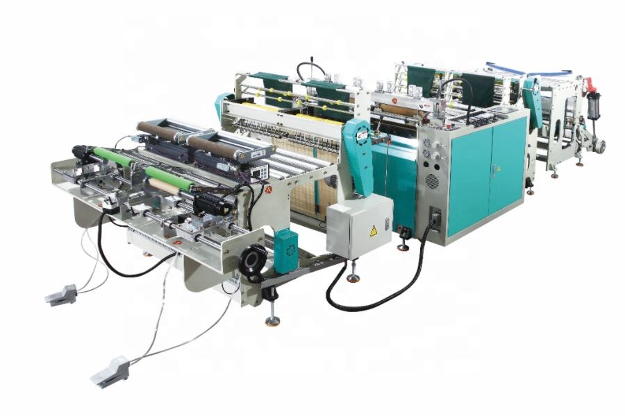 DFR-550 2lines Full Automatic Biodegradable T-shirt Plastic Garbage Bag HDPE LDPE LLDPE High Speed Bag Making Machine