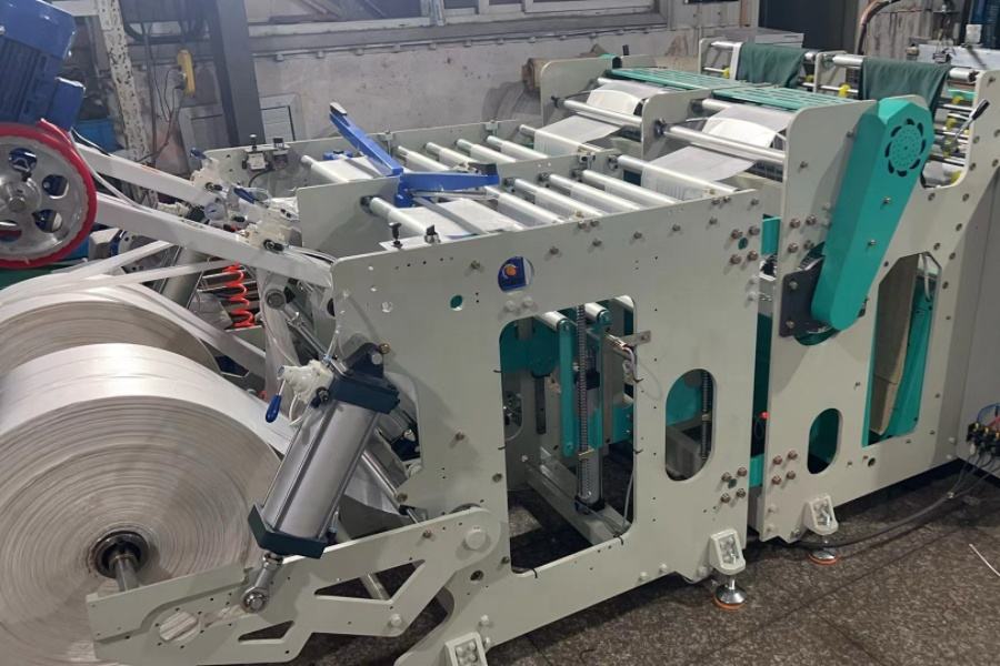 DFR-550 2lines Full Automatic Biodegradable T-shirt Plastic Garbage Bag HDPE LDPE LLDPE High Speed Bag Making Machine