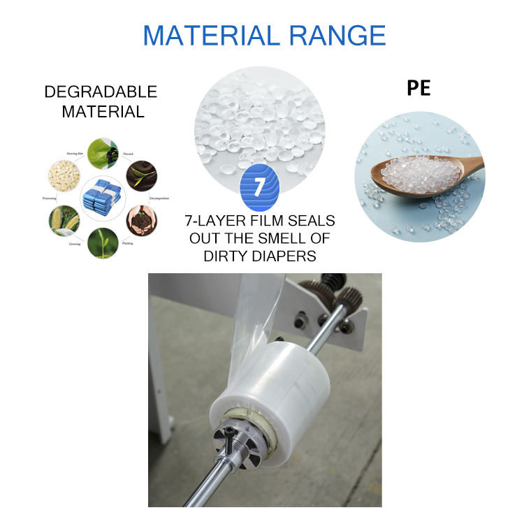 High Speed Medical Bag Making Machine Plastic Garbage Bag Folding Machine