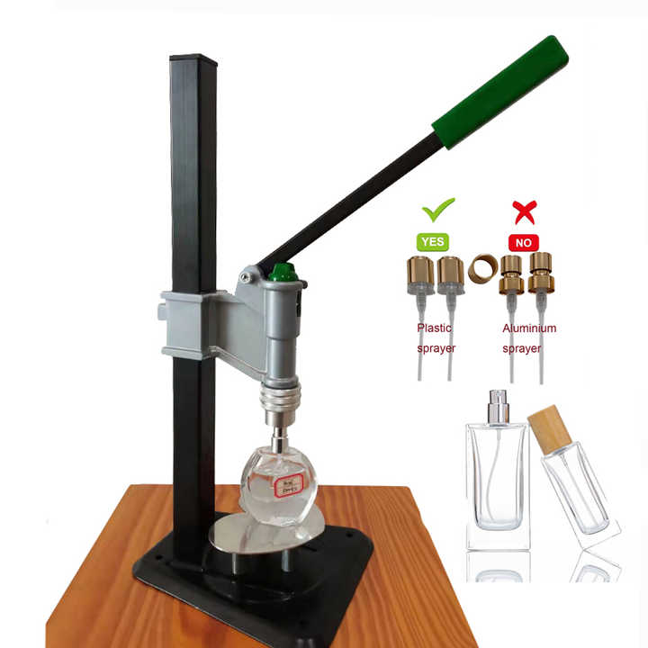 HJY 13,15,18,20 mm Source Manual Perfume Capping Machine Crimping Collar Ring Capper for Bottle Crimping