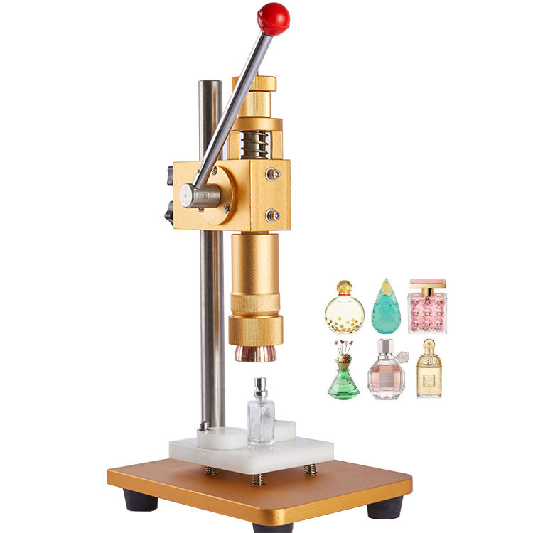 Manual Capping Machine Aluminum Perfume Bottle Collar Pressing Machine Manual Crimping Machine for Perfume Spray Bottle