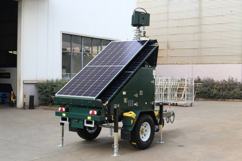 Trailer Mobile Solar CCTV Monitoring System Equipment for Surveillance and Tower Monitoring