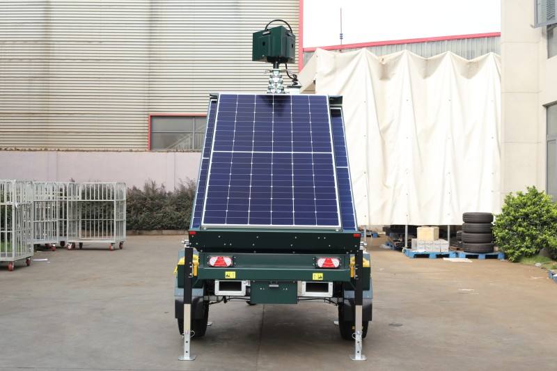 Trailer Mobile Solar CCTV Monitoring System Equipment for Surveillance and Tower Monitoring