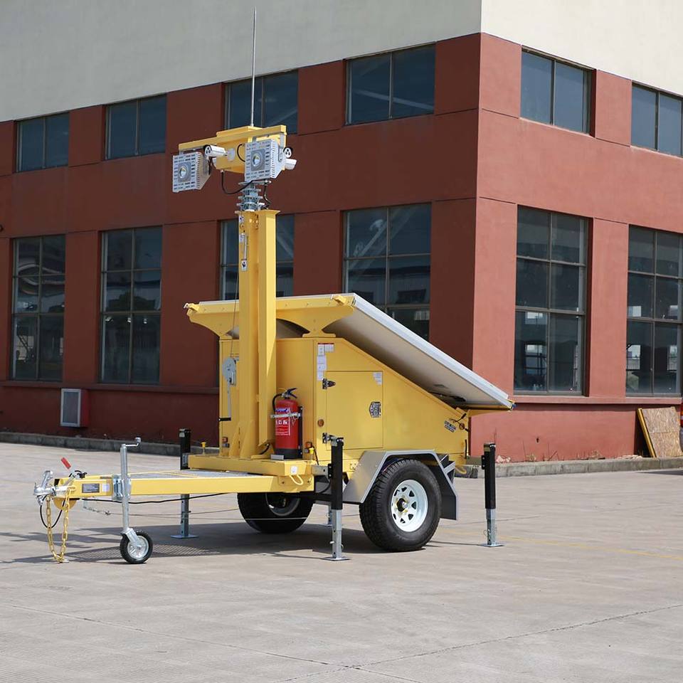 Surveillance Solar Trailer for 4g Security Camera