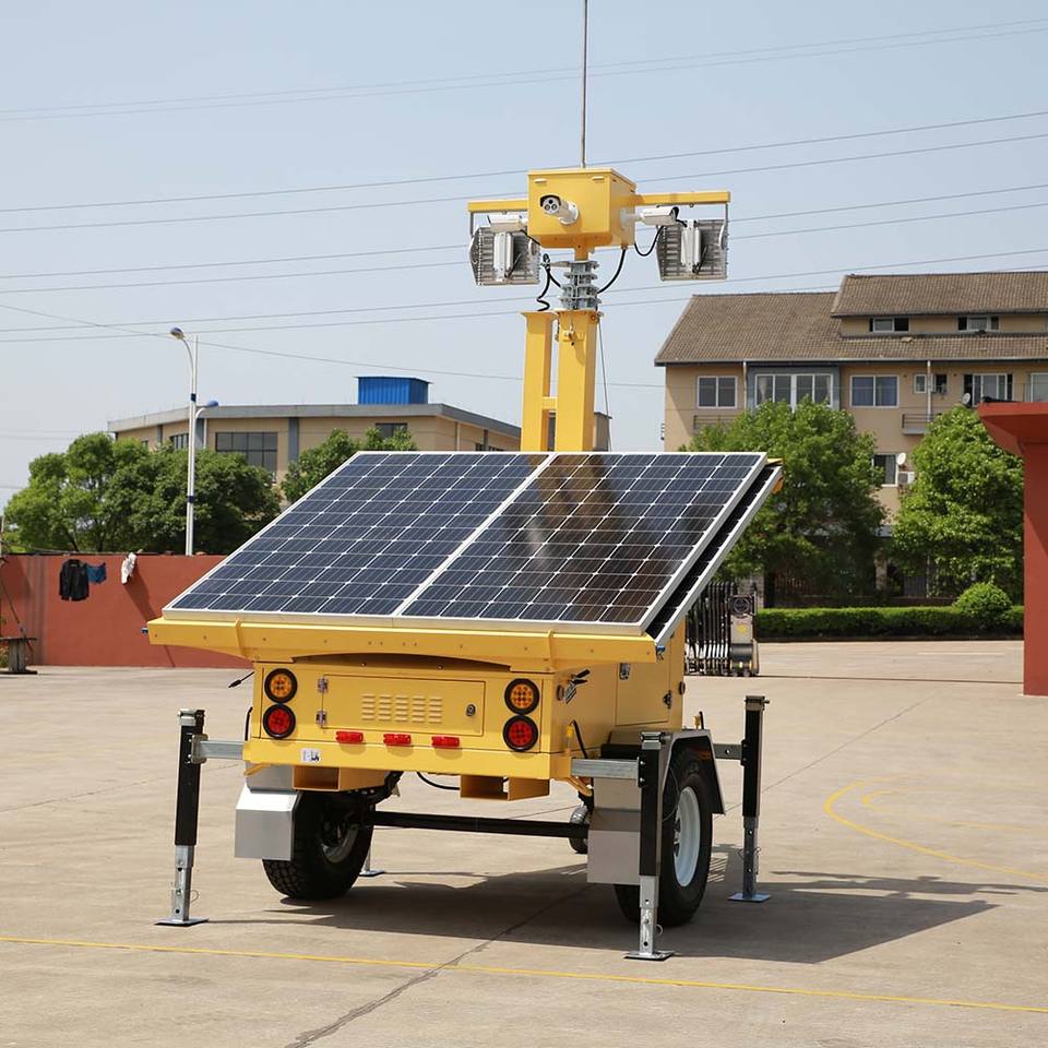Surveillance Solar Trailer for 4g Security Camera
