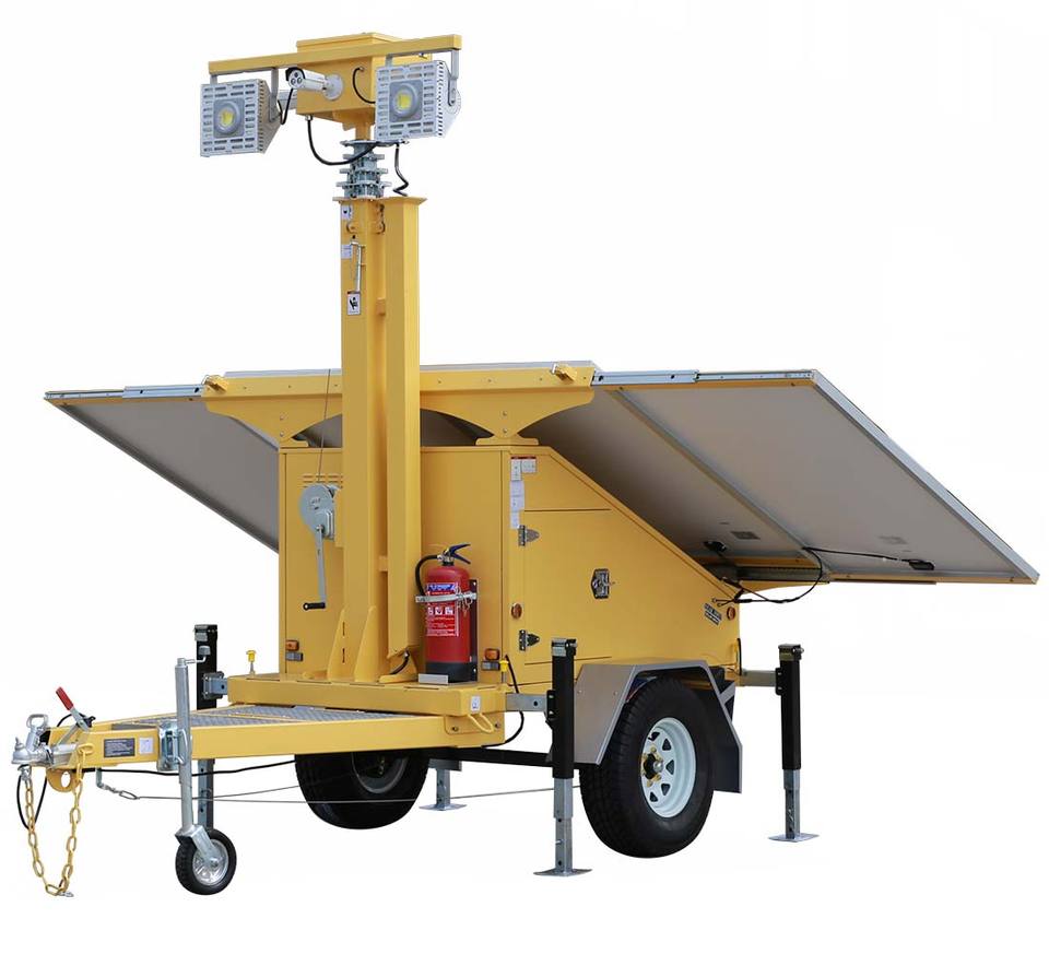 Surveillance Solar Trailer for 4g Security Camera