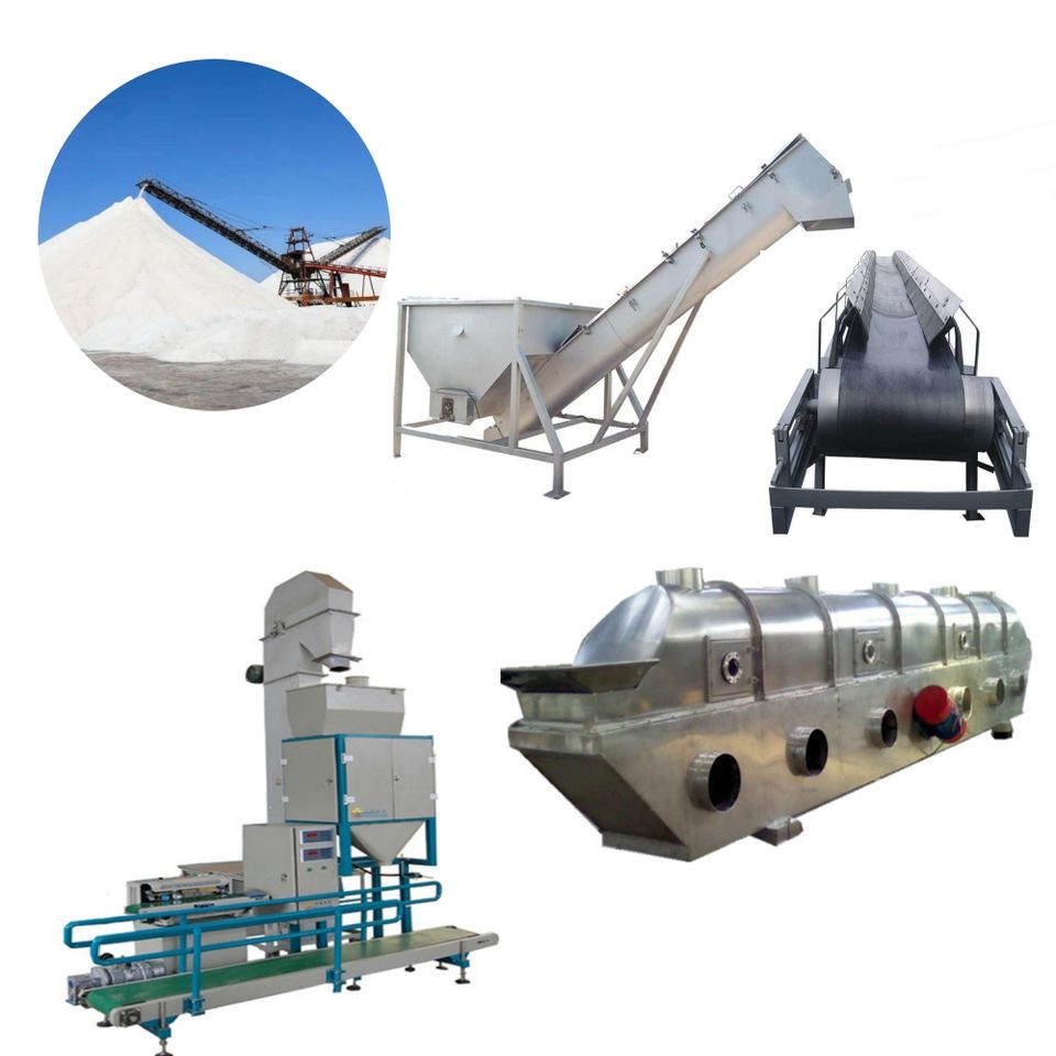 Refined Salt Processing Line Sea/Lake Salt Refinery Making Machine Iodized Table Salt Production Plant