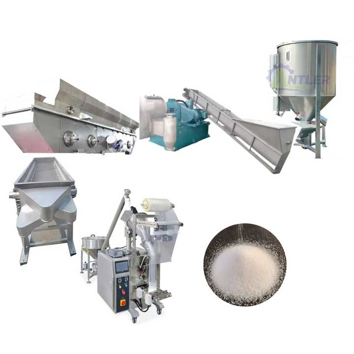 Refined Salt Processing Line Sea/Lake Salt Refinery Making Machine Iodized Table Salt Production Plant