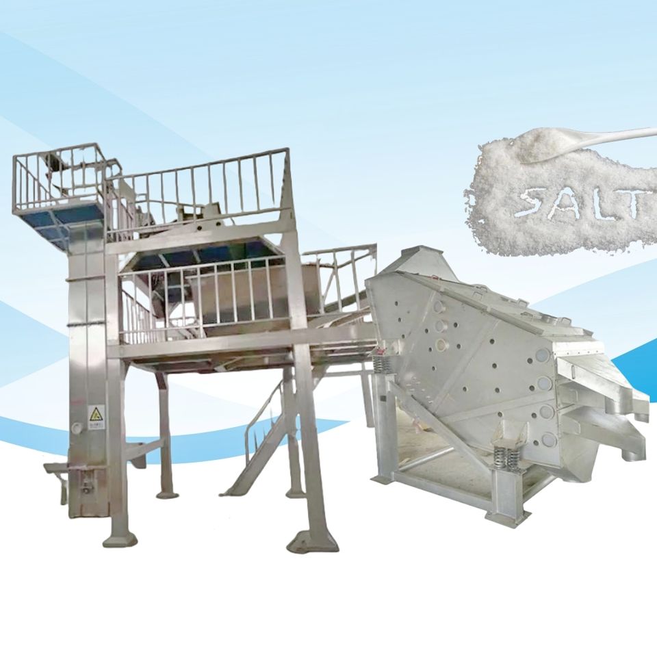 Commercial 3T/H Edible Salt Making Plant Sea Salt Processing Cleaning Machine Rock Salt Crushing Washing Equipment