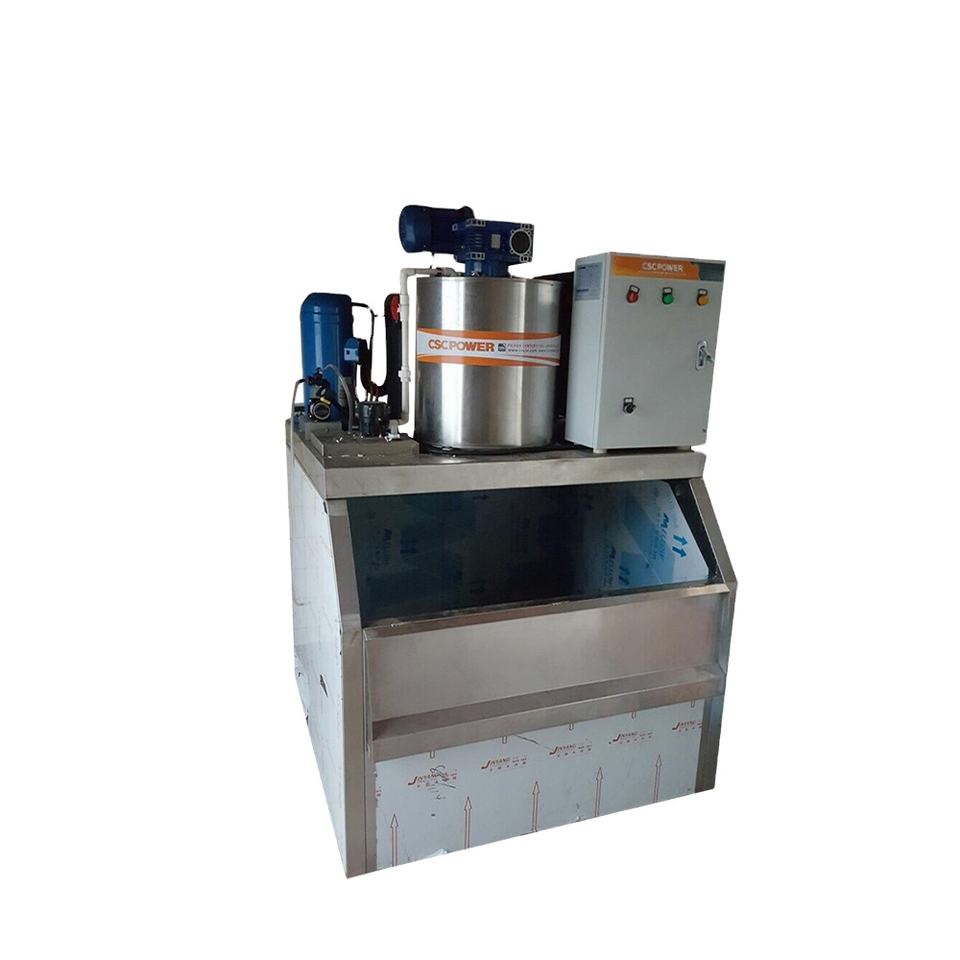 1Ton 2Ton 3Ton 5Ton Sea Salt Water Flake Ice Maker Slicing Machine Snow Flake Ice Making Machine for Fish Seafood Market