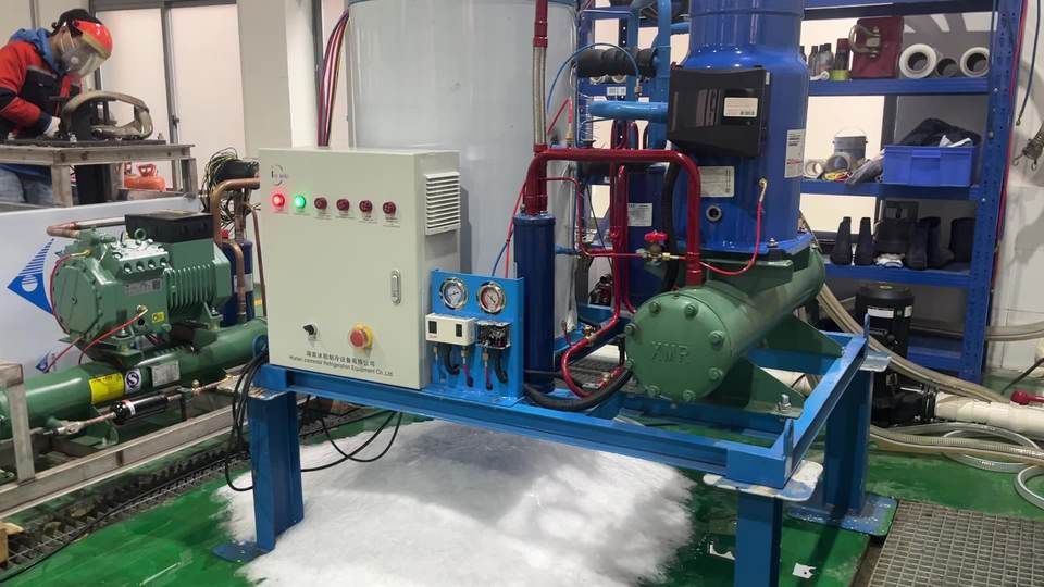 10T 15T 20T 25T 30T Sea Salt Water Flake Ice Maker Slicing Machine Snow Flake Ice Making Machine for Fish Seafood Market