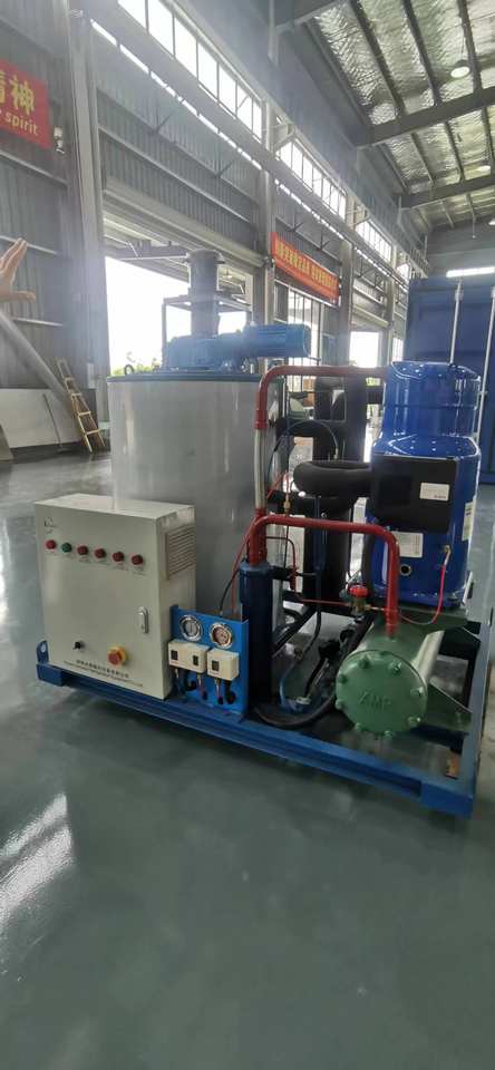 10T 15T 20T 25T 30T Sea Salt Water Flake Ice Maker Slicing Machine Snow Flake Ice Making Machine for Fish Seafood Market