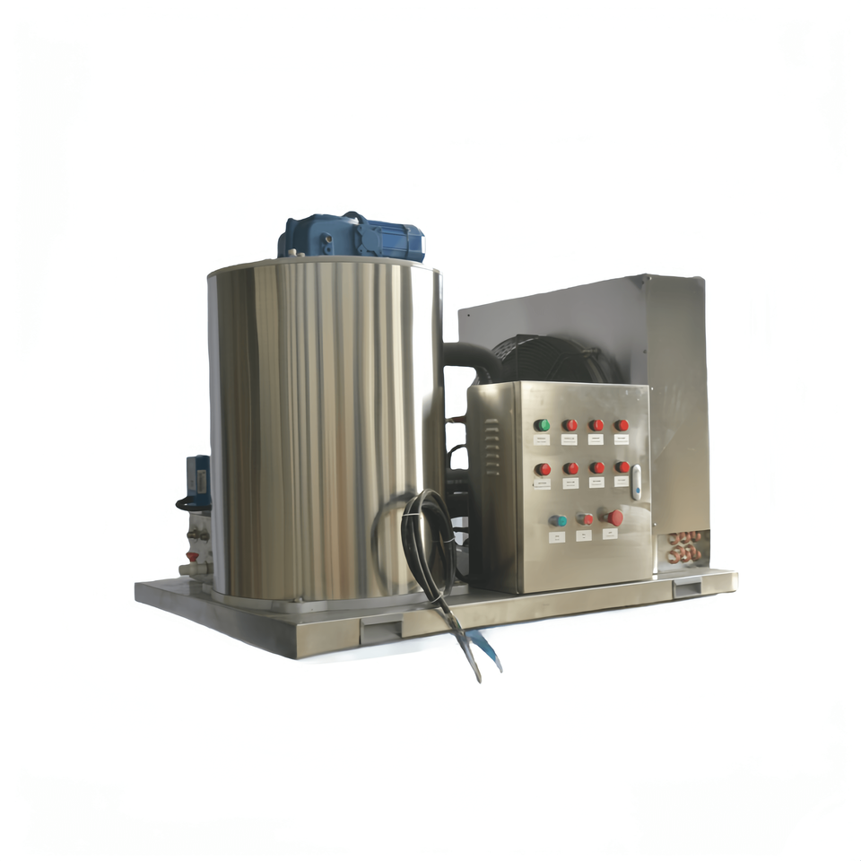 Haiyue Brand Air Cooled Sea Water Flake Ice Machine for Fish Customized Salt Water Ice Flake Making Machine