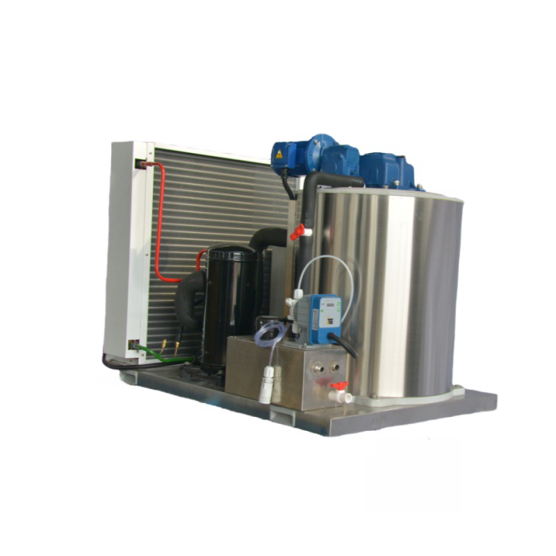 Haiyue Brand Air Cooled Sea Water Flake Ice Machine for Fish Customized Salt Water Ice Flake Making Machine