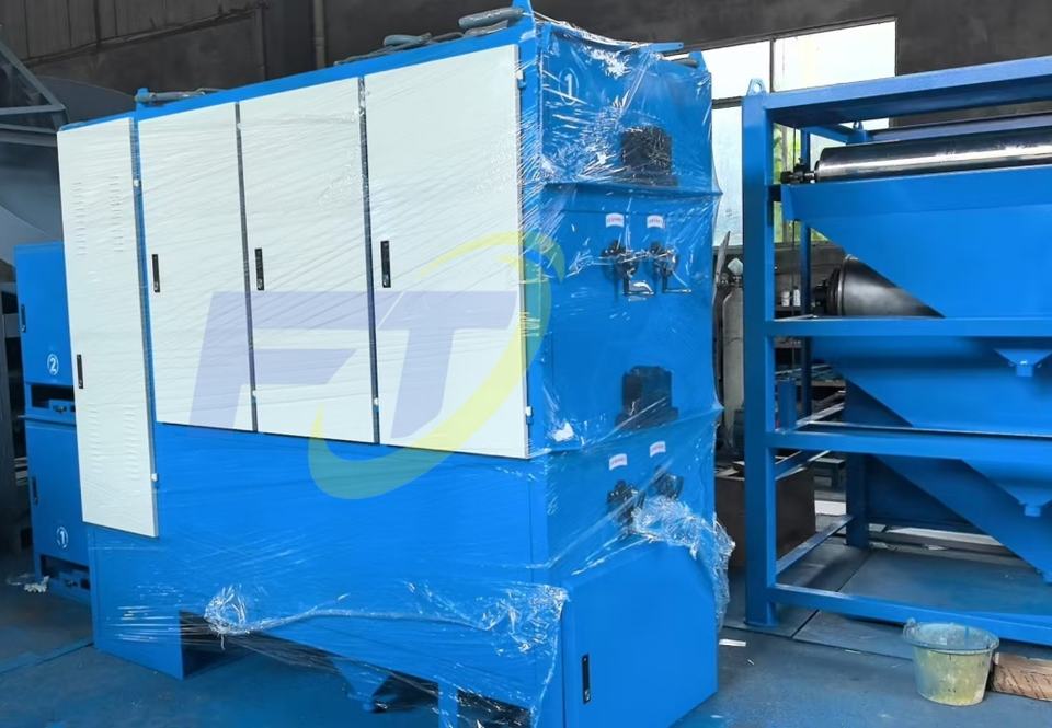 High Tension 6 K v Double Rollers Electrostatic Separator for 66% Zircon Rutile Ore Beach Sand Upgrading Plant