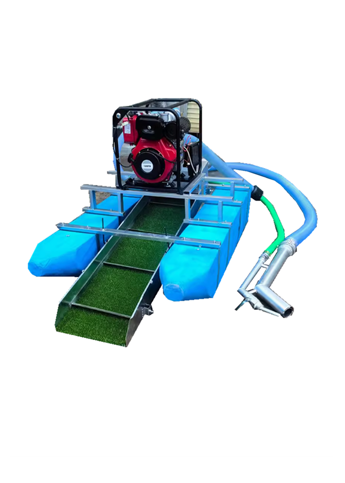 4 Inch Gold Dredging Equipment Gasoline Engine Core Gold Separation Small Boat Ship Dredger