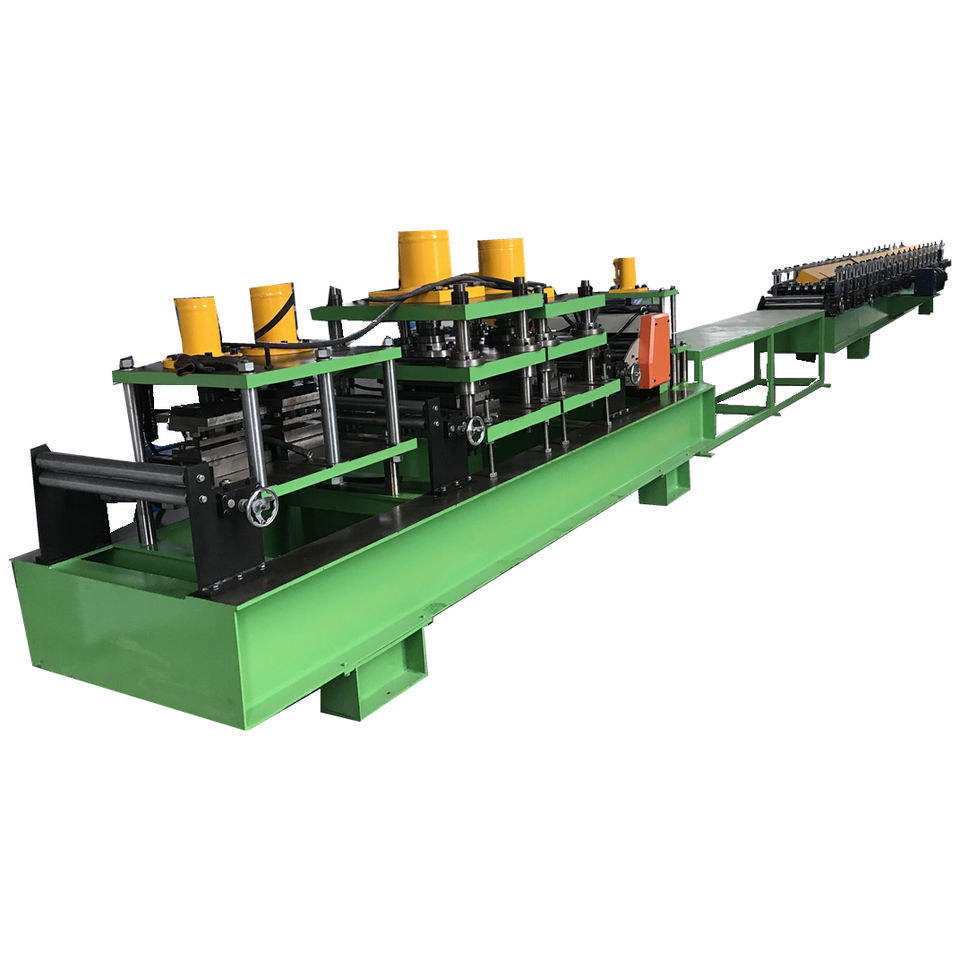 Aluminum Steel Door Frame Making Machine Full Automatic Hinges Punching Cutting and Frame Roll Forming Producing Line