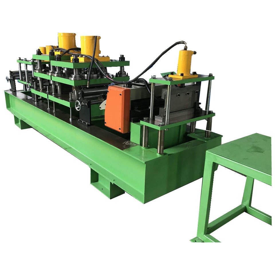 Aluminum Steel Door Frame Making Machine Full Automatic Hinges Punching Cutting and Frame Roll Forming Producing Line