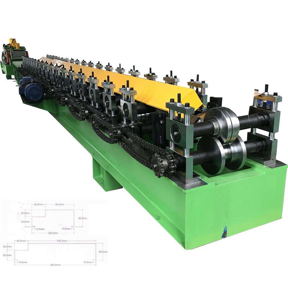 Aluminum Steel Door Frame Making Machine Full Automatic Hinges Punching Cutting and Frame Roll Forming Producing Line