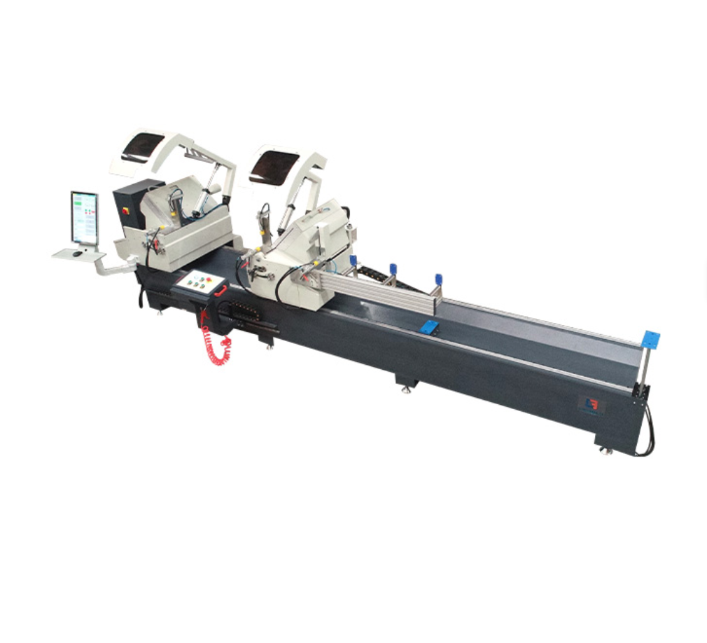 High Precision CNC Double Head Cutting Saw for Aluminum Profiles in Window and Door Making Machinery
