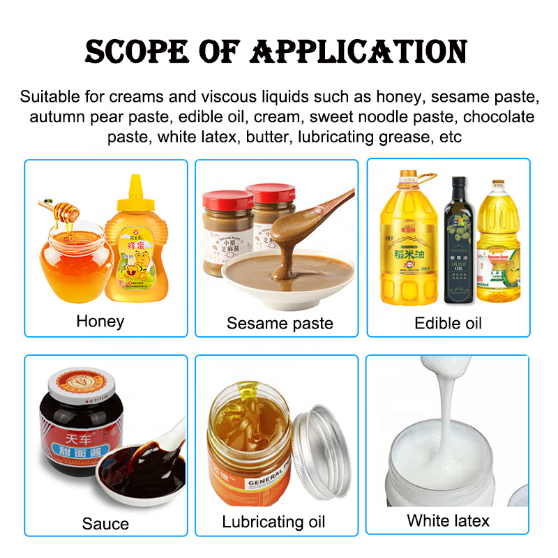 UPK-L15 Automatic Sub Filling Machine Sesame Paste Edible Oil Glue Cosmetic Cream Viscous Honey Filling Machine