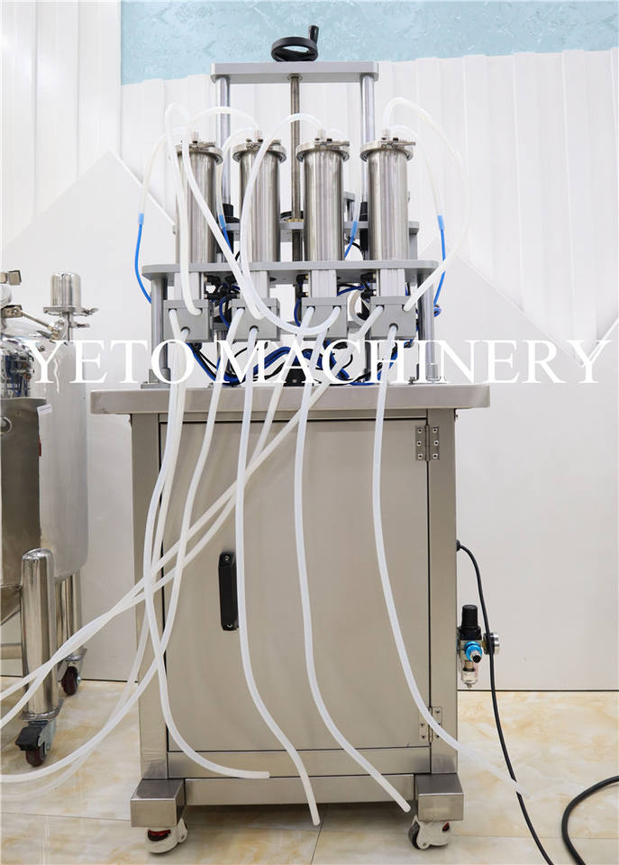 YETO 4-head Automatic Cosmetic Small Liquid Essential Oil Bottle Filler Liquid Perfume Fragrance Refill Filling Machine