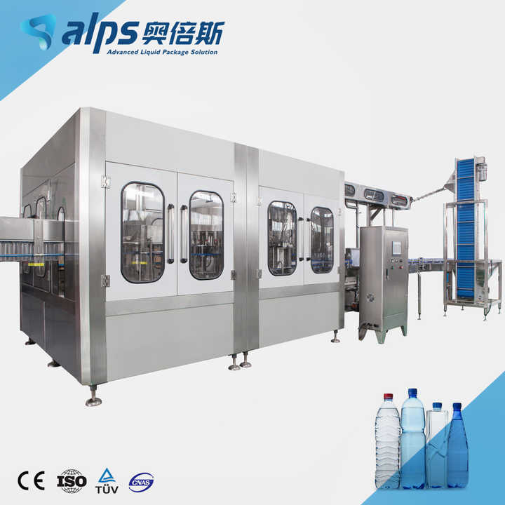 Complete PET Bottling Production Line Automatic Alkaline Mineral Pure 3 in 1 Water Filling Machine