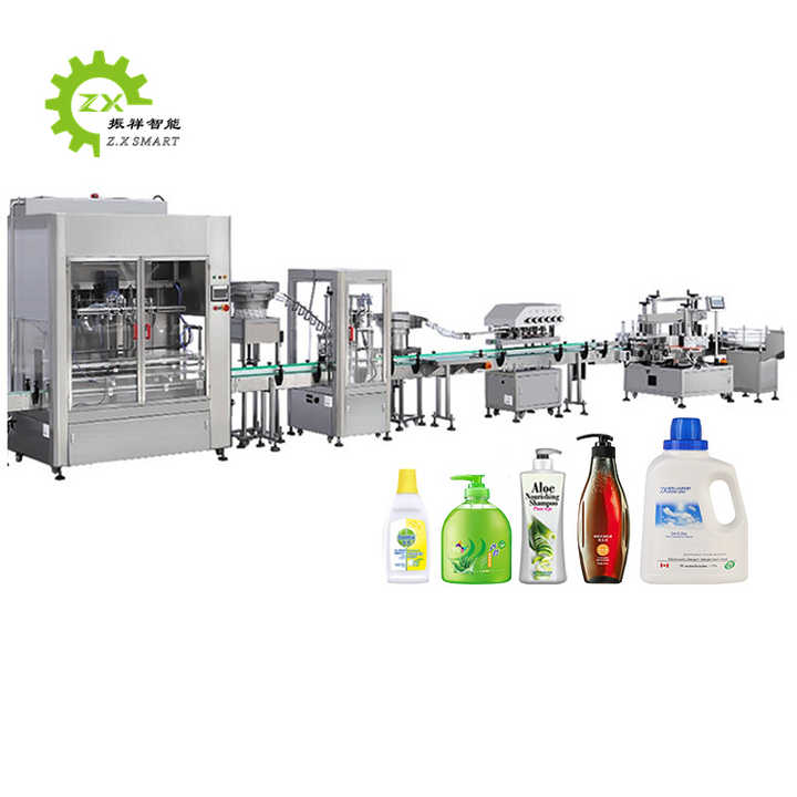 ZXSMART Good Automatic Detergent Hotel Bottle Hand Wash Liquid Soap Shower Gel Body Cream Lotion Shampoo Filling Machine