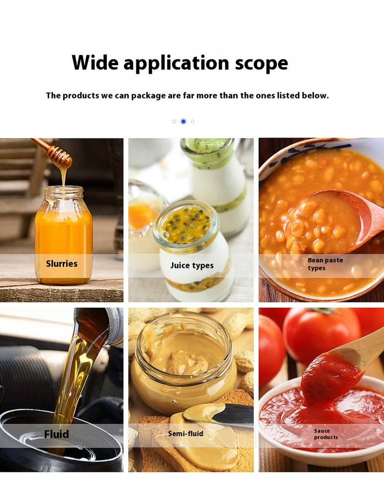 KUNBA Horizontal Fully Automatic Small Quantitative Laundry Detergent Liquid Pneumatic Thick Paste Paste Filling Machine