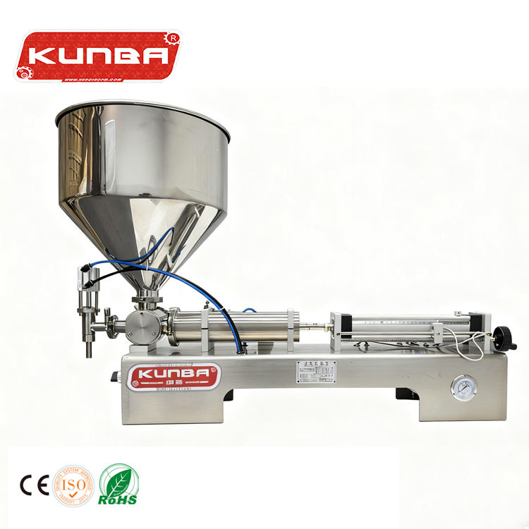 KUNBA Horizontal Fully Automatic Small Quantitative Laundry Detergent Liquid Pneumatic Thick Paste Paste Filling Machine
