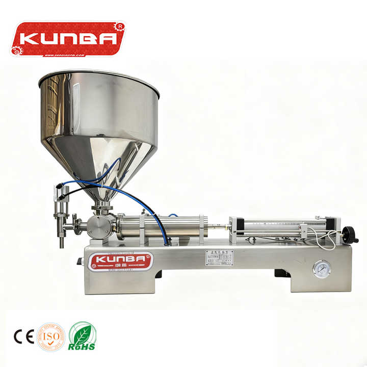 KUNBA Horizontal Fully Automatic Small Quantitative Laundry Detergent Liquid Pneumatic Thick Paste Paste Filling Machine